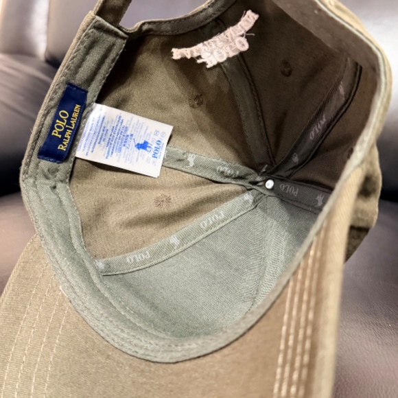 UNISEX POLO RALPH LAUREN CLASSIC TWILL GREEN BEAR SPORT CAP - Picture 4 of 4